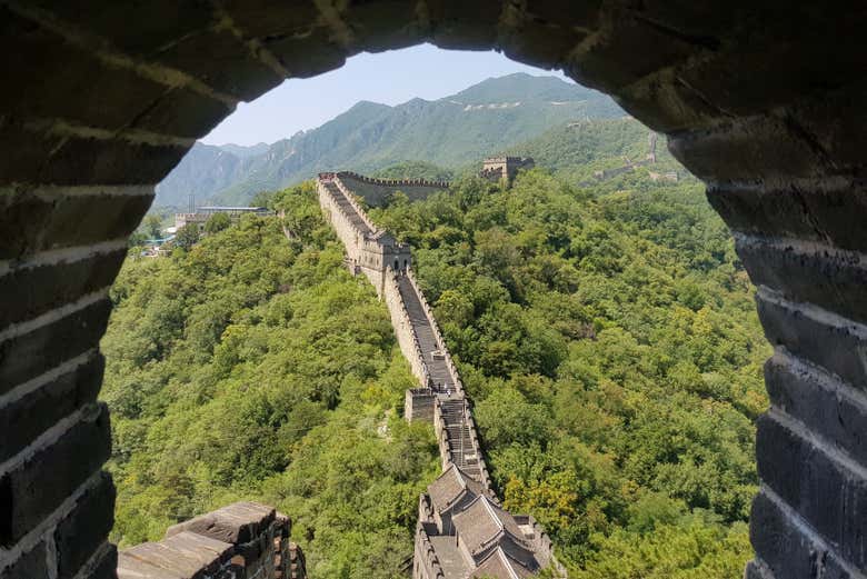 La vista della Grande Muraglia Cinese